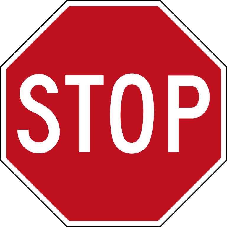 A stop sign